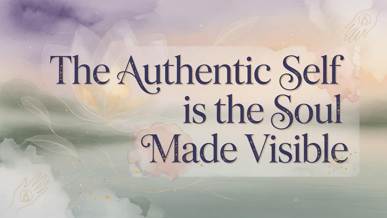 The Authentic Self is the Soul Made Visible